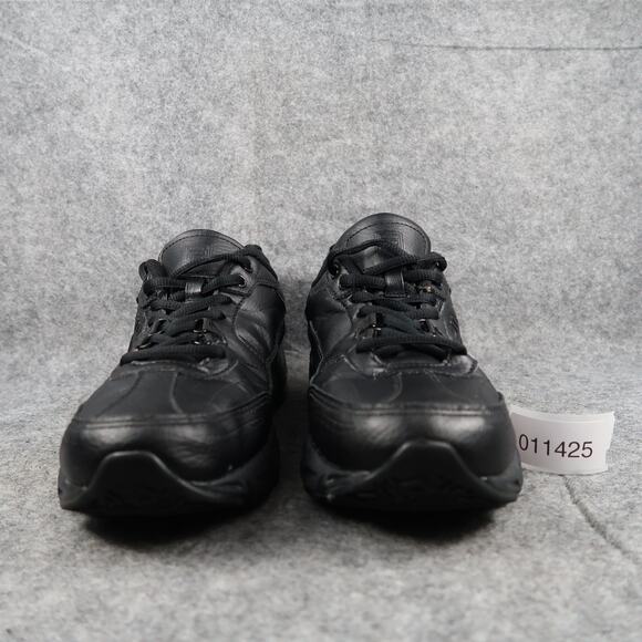 Fila Shoes Mens 8 Athletic Trainer Comfort Sneaker Black Leather Casual Active - Picture 2 of 12